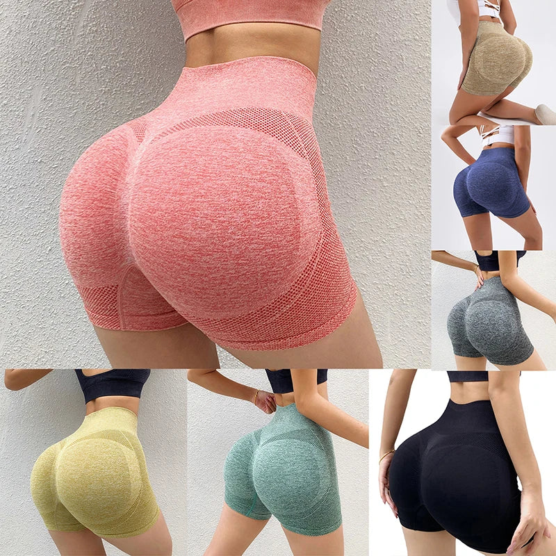 Women Sports Shorts (High Waist Push Up Gym Shorts)
